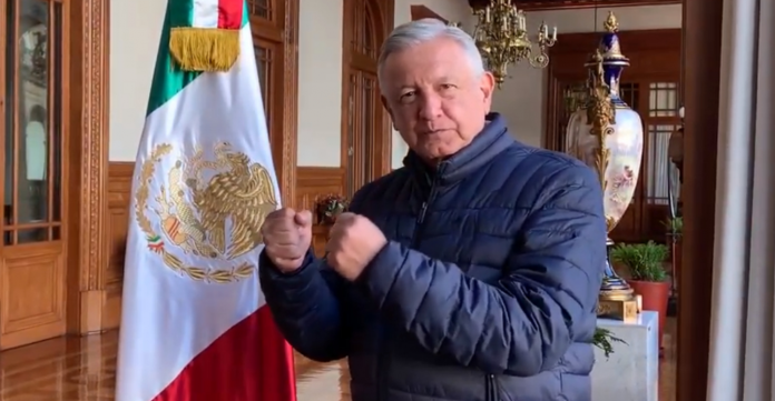 El presidente López Obrador se prepara a combatir a todos sus detractores. Fuente YouTube