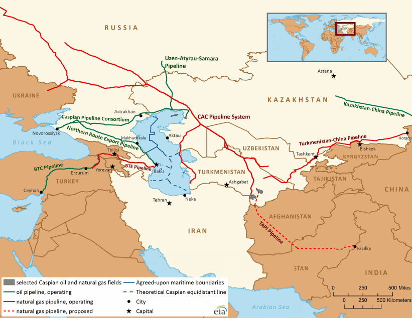 El Sistema de Gasoductos de la Región del Mar Caspio