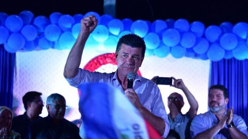 El candidato opositor Efraín Alegre busca por tercera vez romper la hegemonía colorada en el gobierno paraguayo. ATP